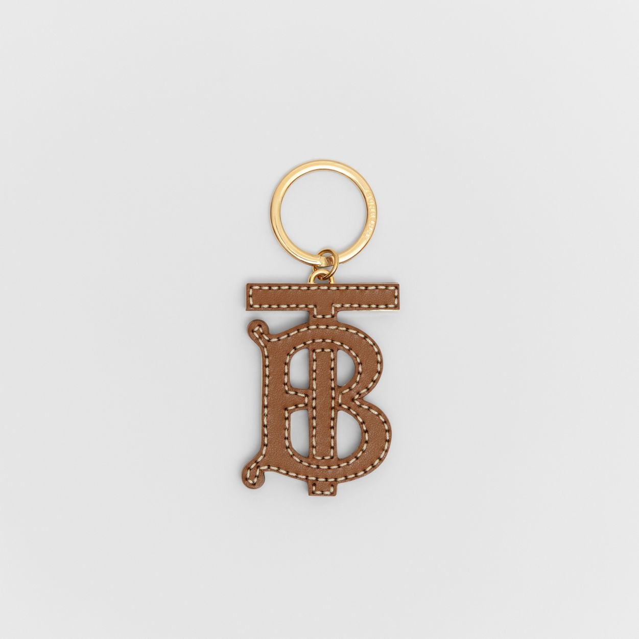 Monogram Motif Two-tone Leather Key Charm - 1