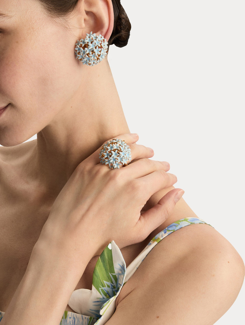 Oscar de la Renta FOXGLOVE POMPOM RING outlook