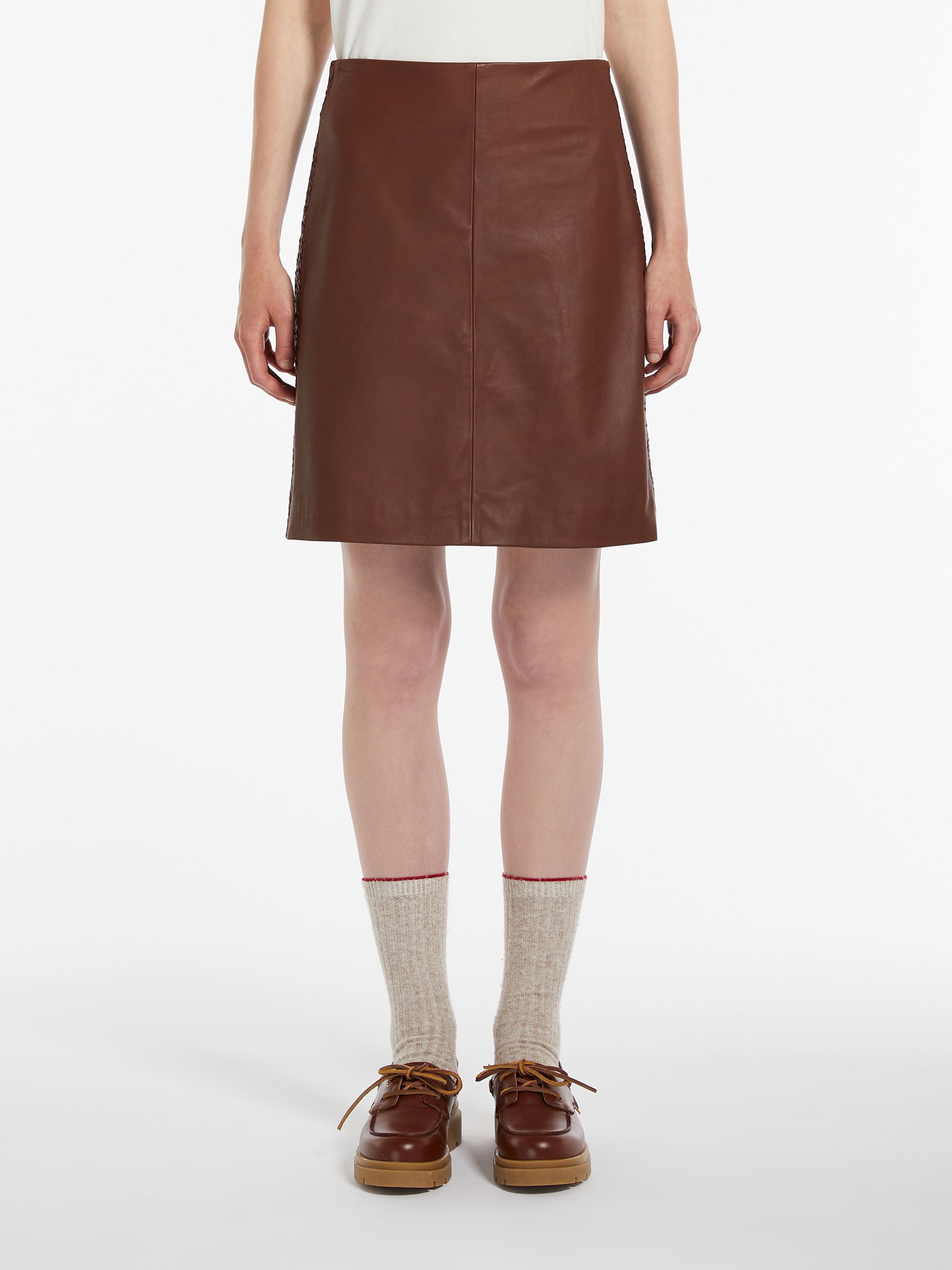 OCRA Nappa leather mini skirt - 3