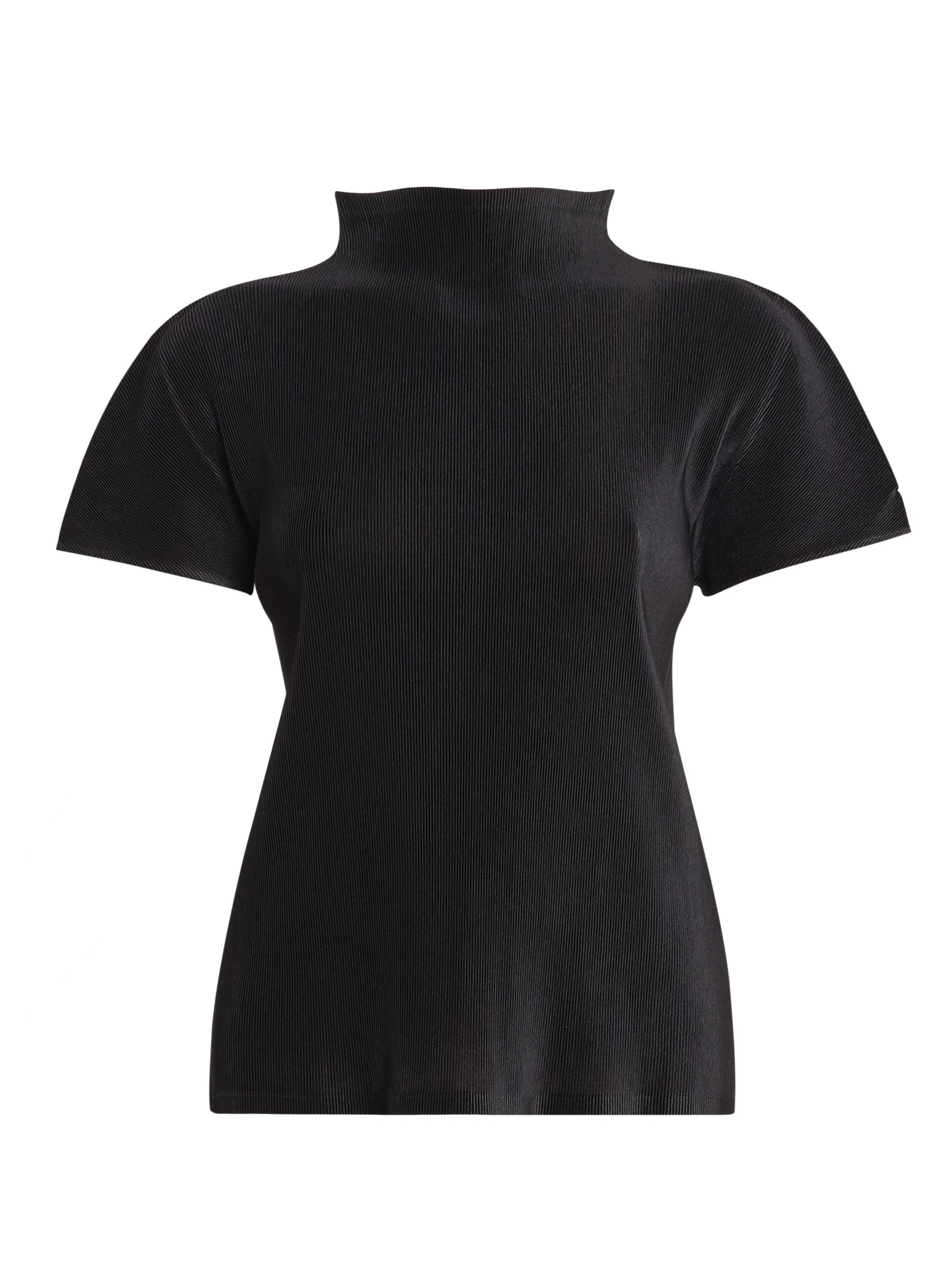Women's Mist Basics Ribbed Top - Black - 1