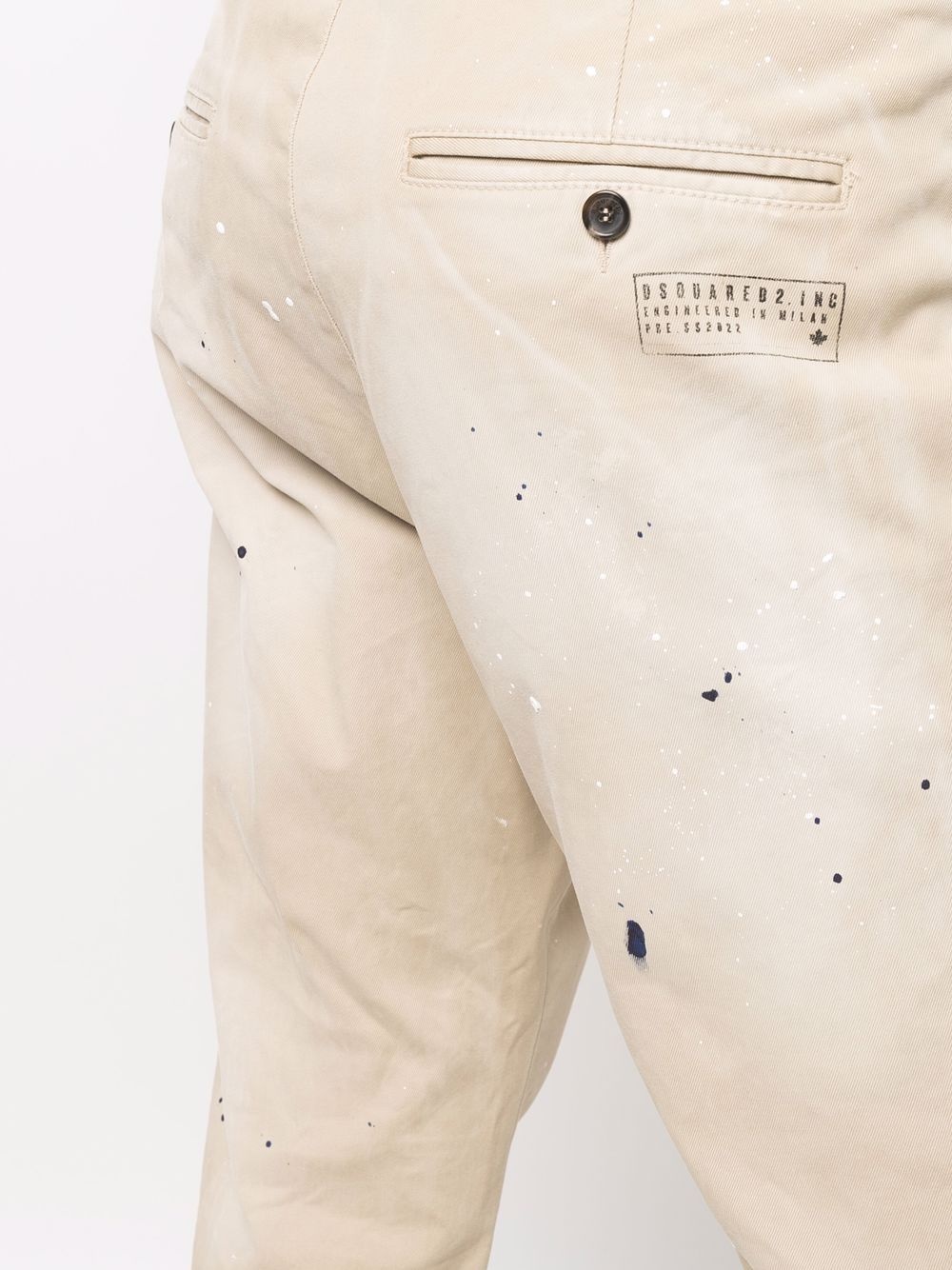 paint-splatter detail trousers - 5