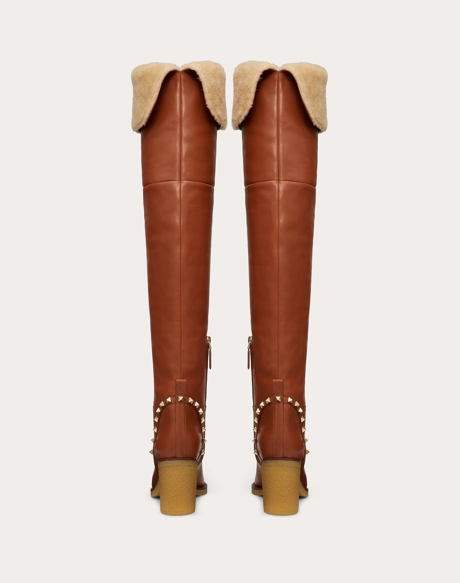 Rockstud Over The Knee Calfskin Boot 85 mm - 3