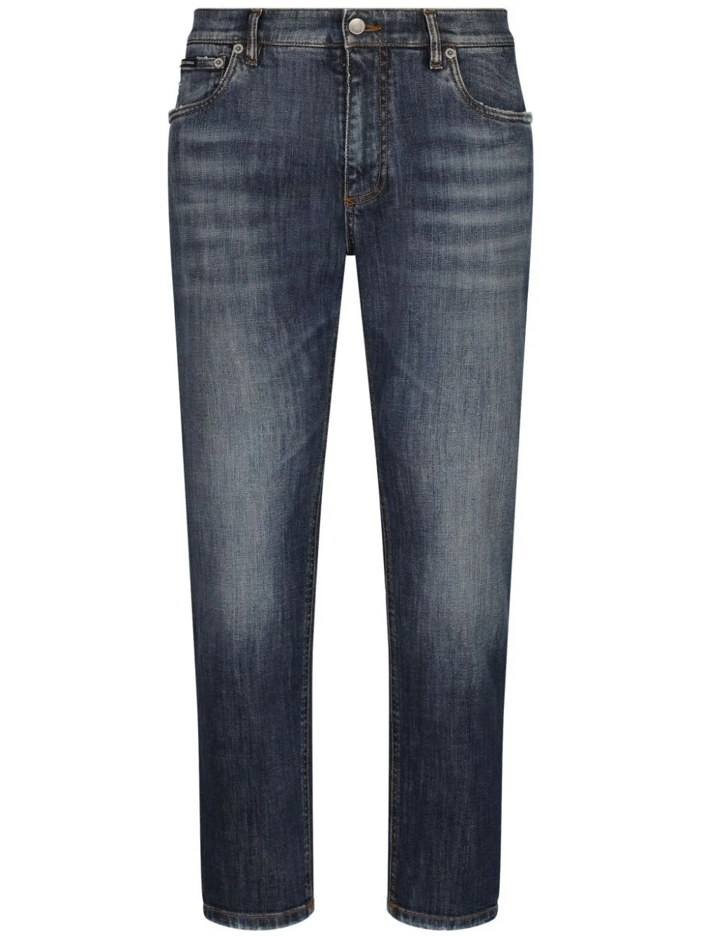 washed tapered jeans - 1