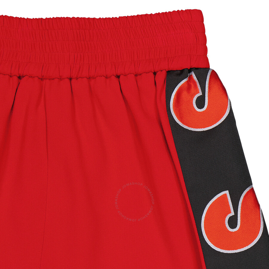 Stella McCartney Ladies Pants Red Logo Trim Shorts - 7
