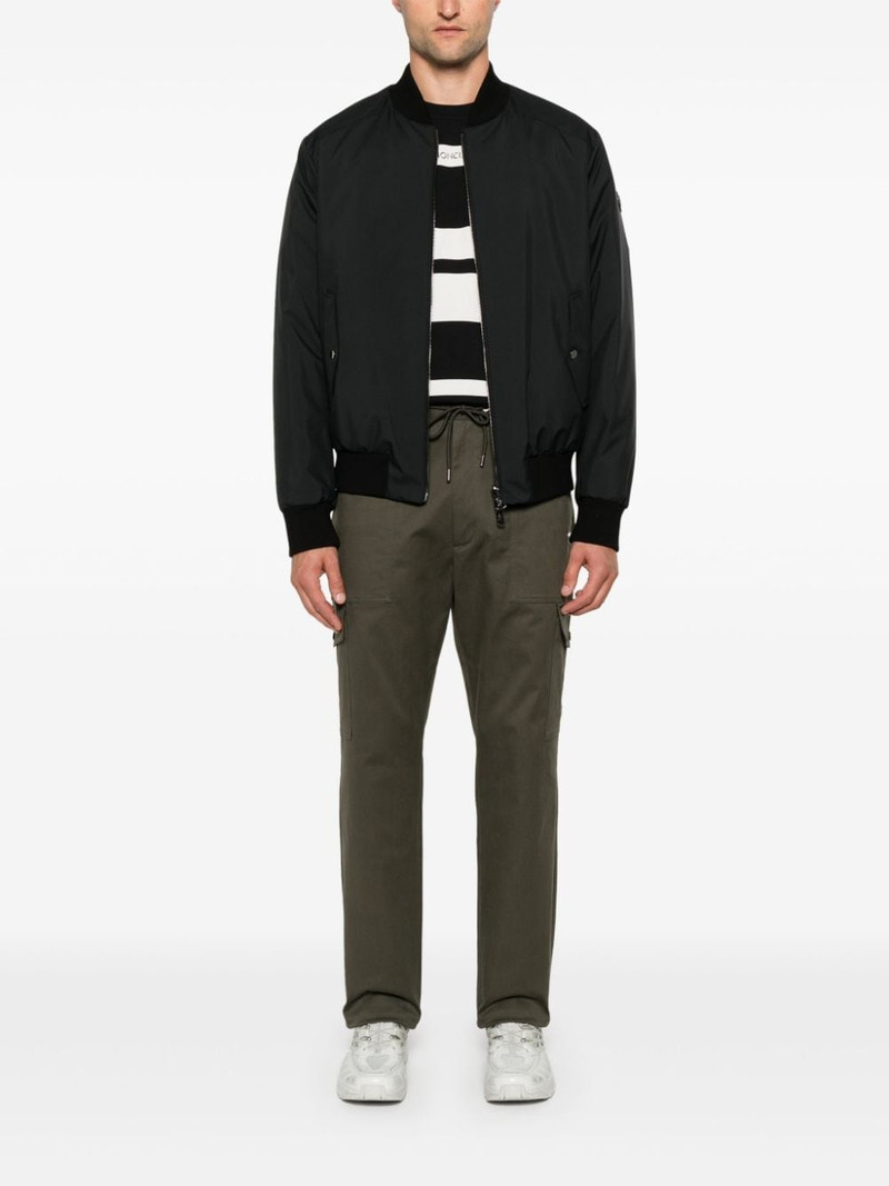 Moncler logo-patch trouser outlook