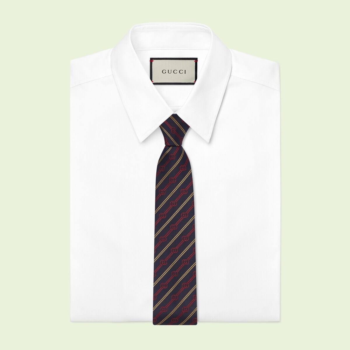 Interlocking G silk jacquard tie - 2