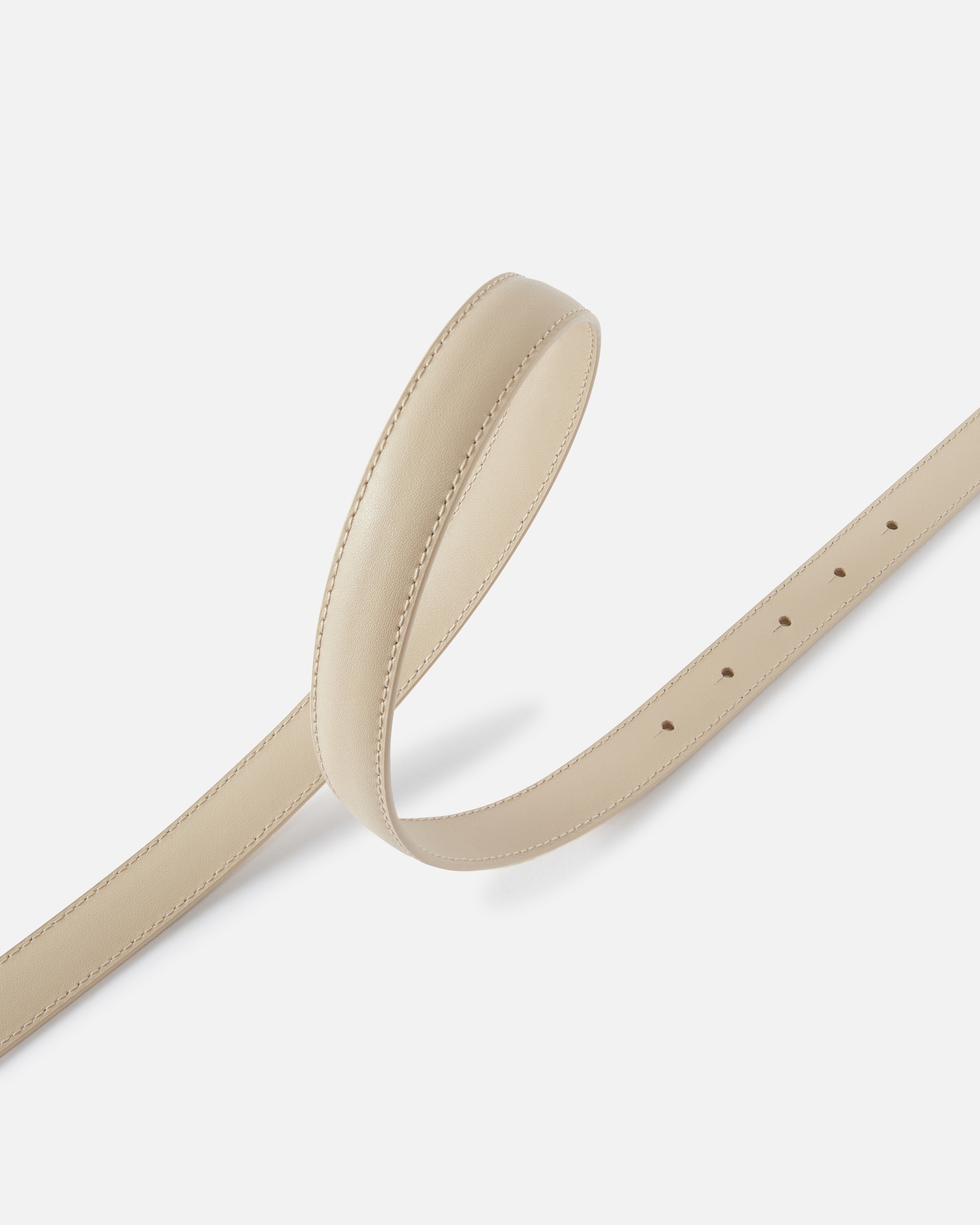 THIN COLOUR-BLOCK LOVE BIRDS LEATHER BELT 2CM - 4