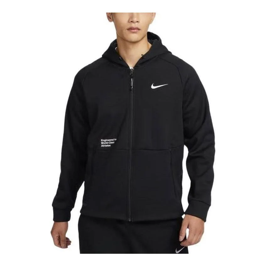 Nike Pro Therma-FIT Full-Zip Hooded Jacket 'Black' FV8459-010 - 1