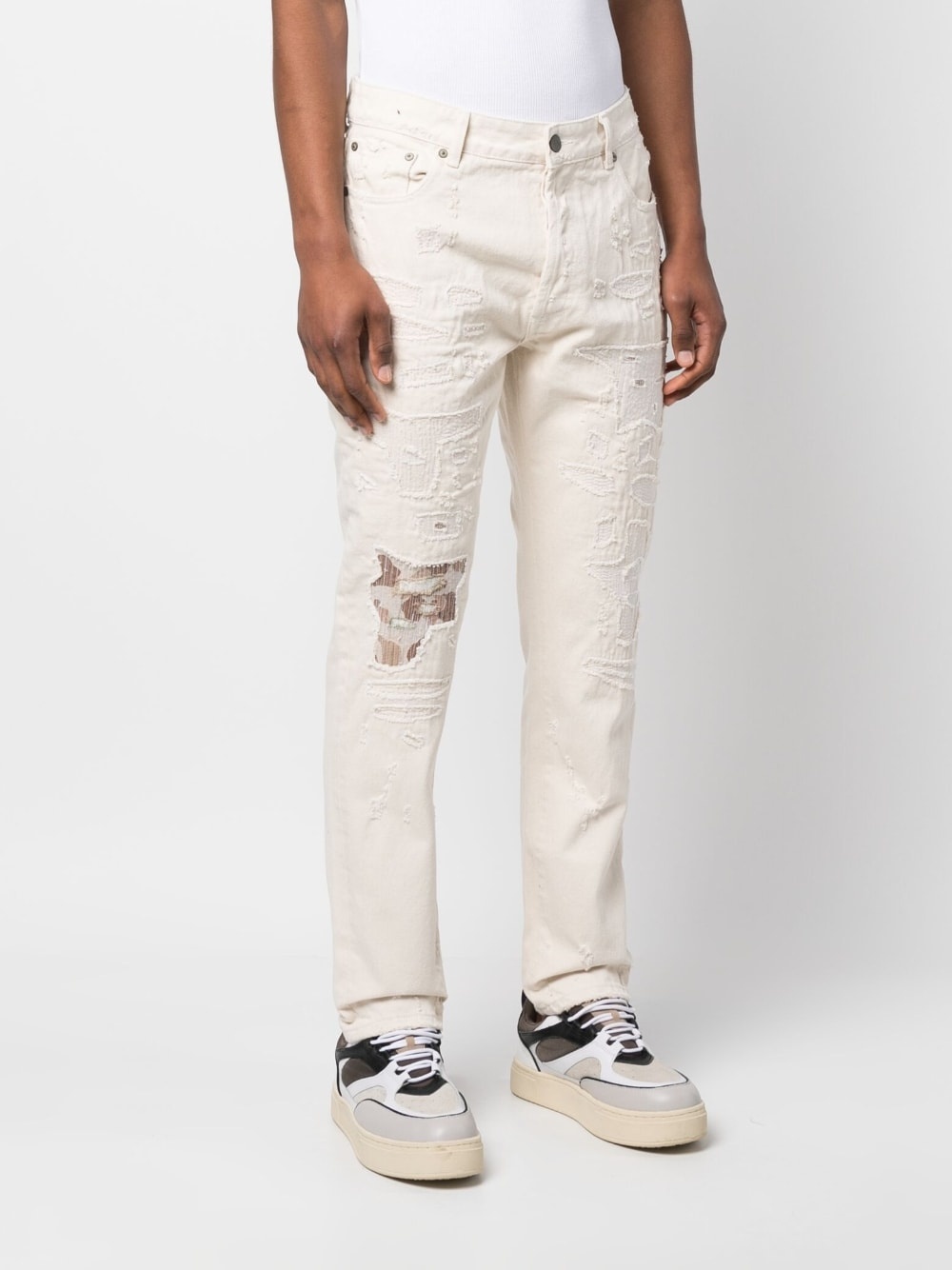 patch-detail denim jeans - 3