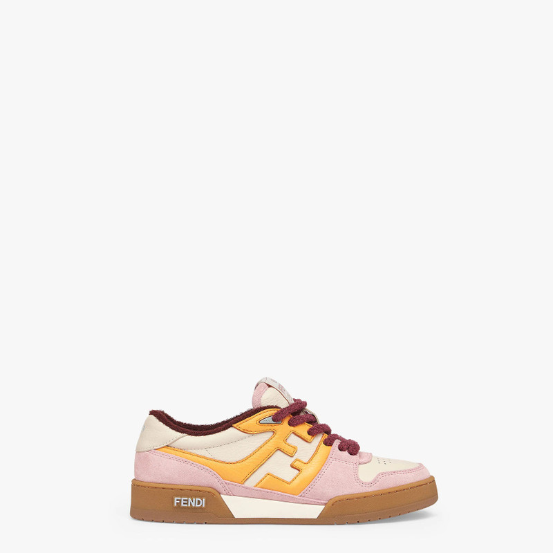 Pink suede low-tops - 1