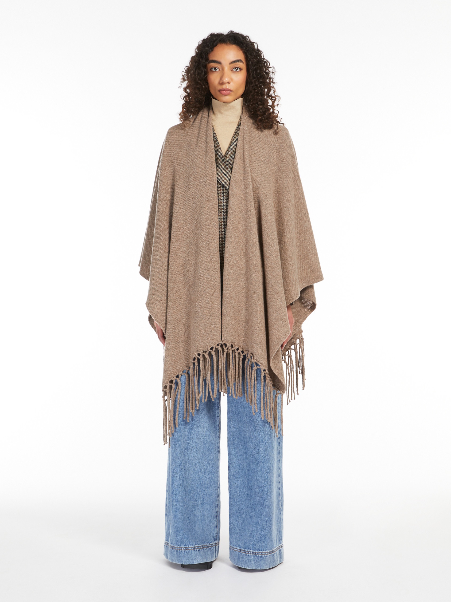 POMPOSA Pure wool poncho - 3