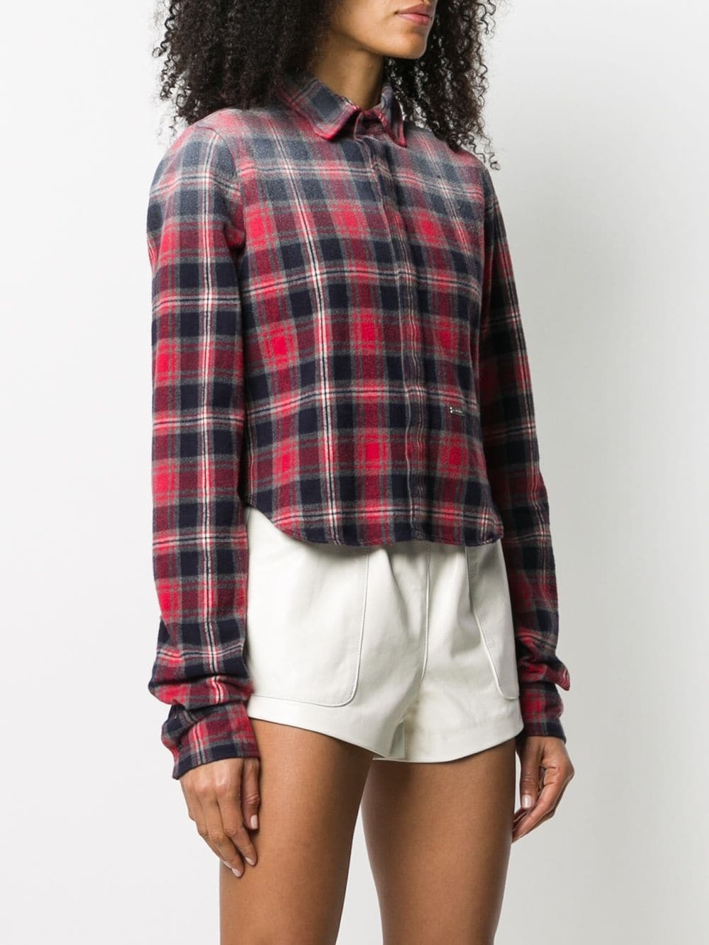 check-pattern long-sleeve shirt - 3