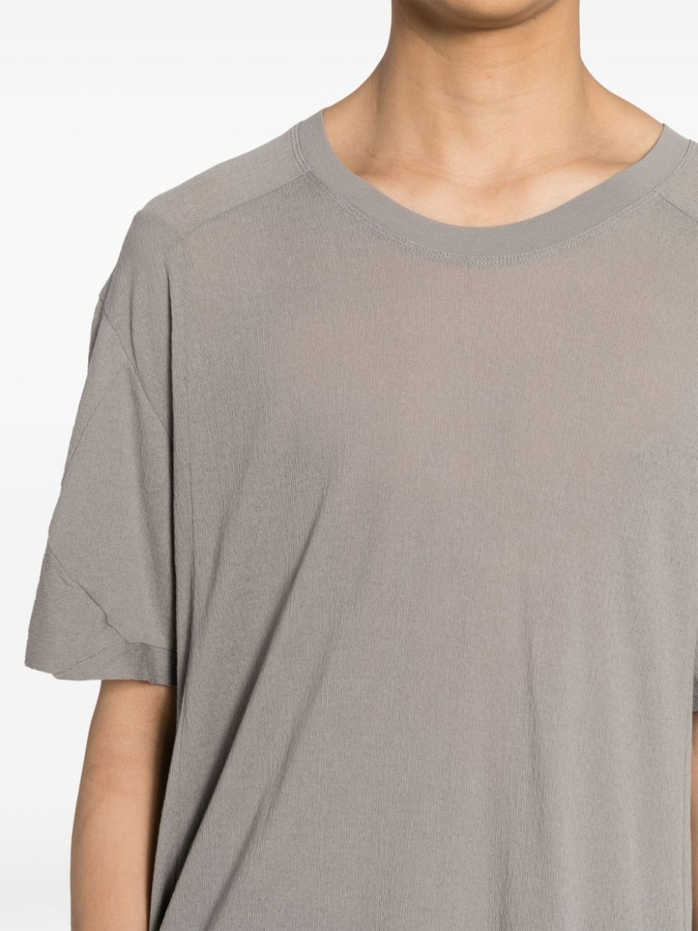 panelled cotton shirt - 5