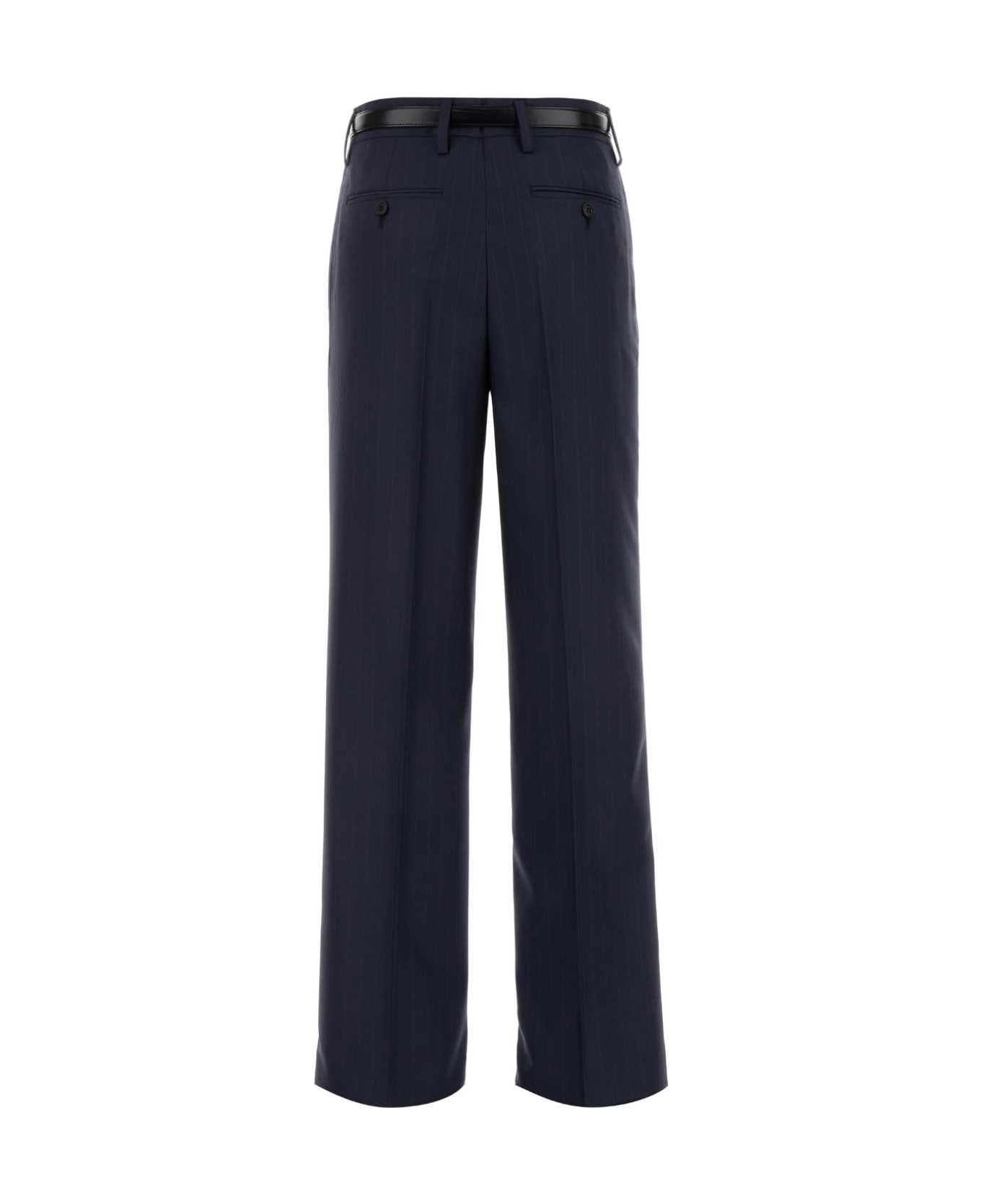 Embroidered Wool Pant - 2