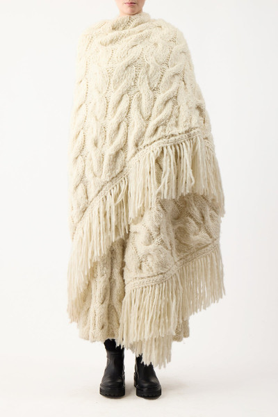 GABRIELA HEARST Libby Wrap in Ivory Welfat Cashmere outlook