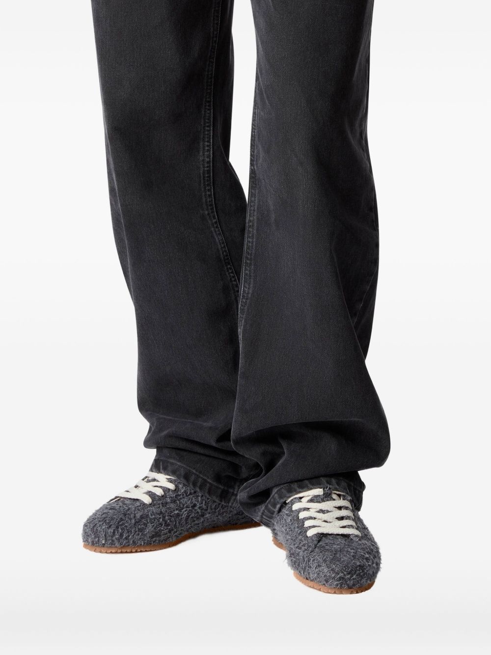 Tact fuzzy lace-up sneakers - 2
