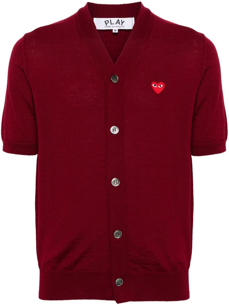 V-neck wool cardigan 1