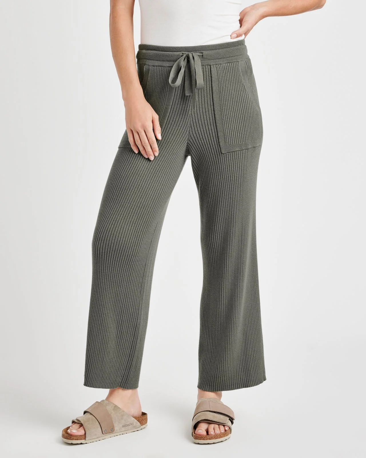 Georgie Cashblend Rib Pant - 1