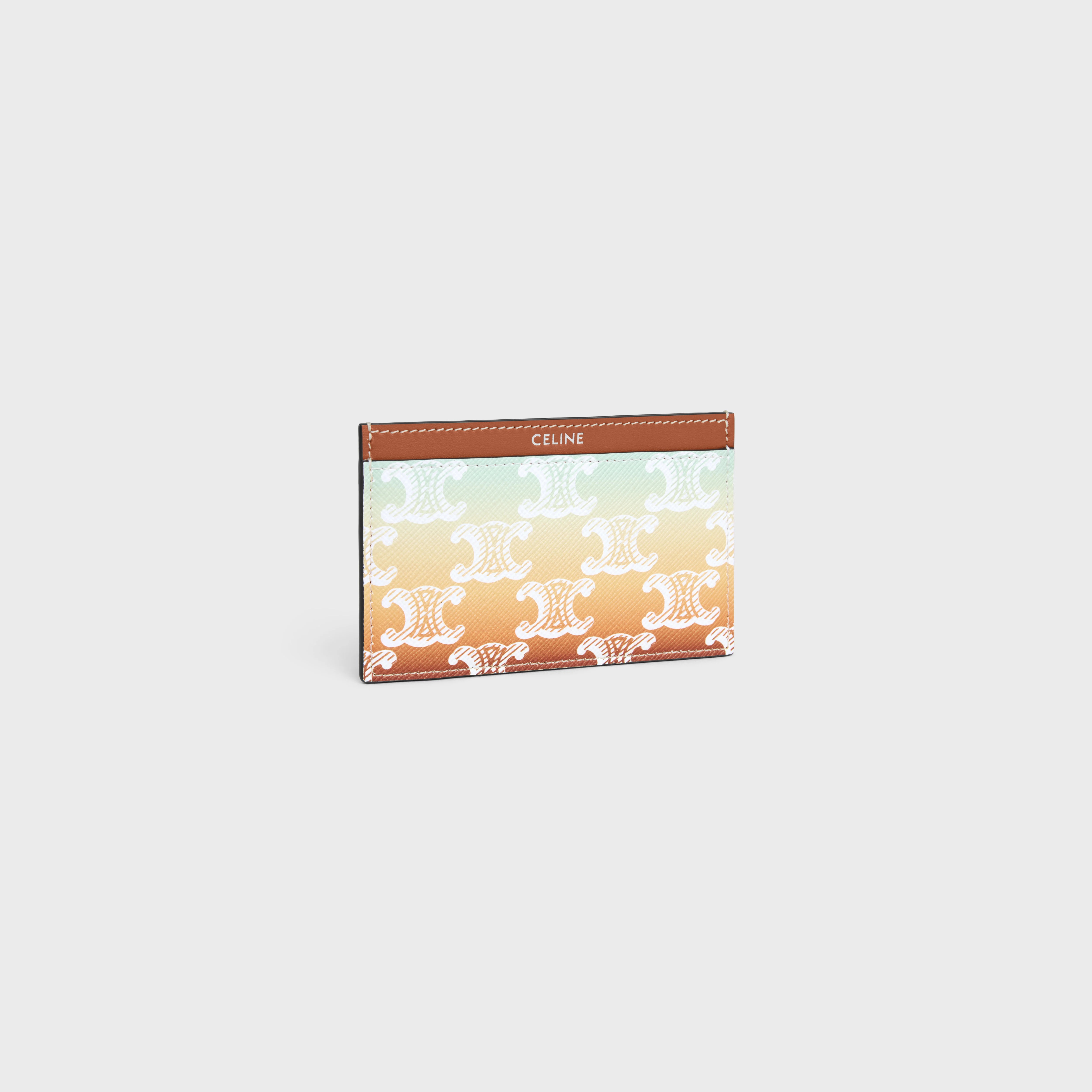 Card holder in TRIOMPHE CANVAS SUNSET AND CALFSKIN - 2