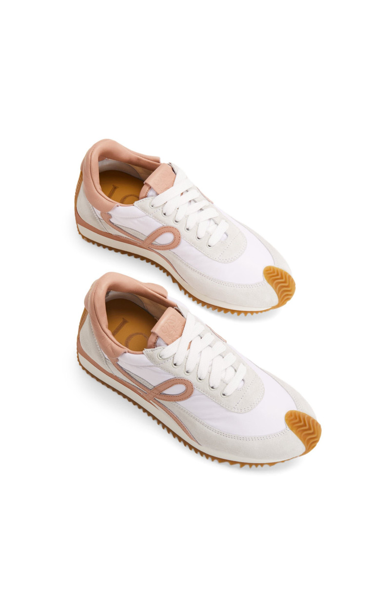 Flow runner in nylon and suede 4