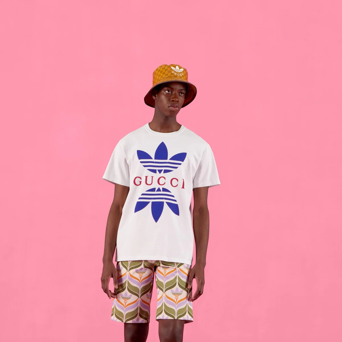 GUCCI adidas x Gucci cotton jersey T-shirt | REVERSIBLE
