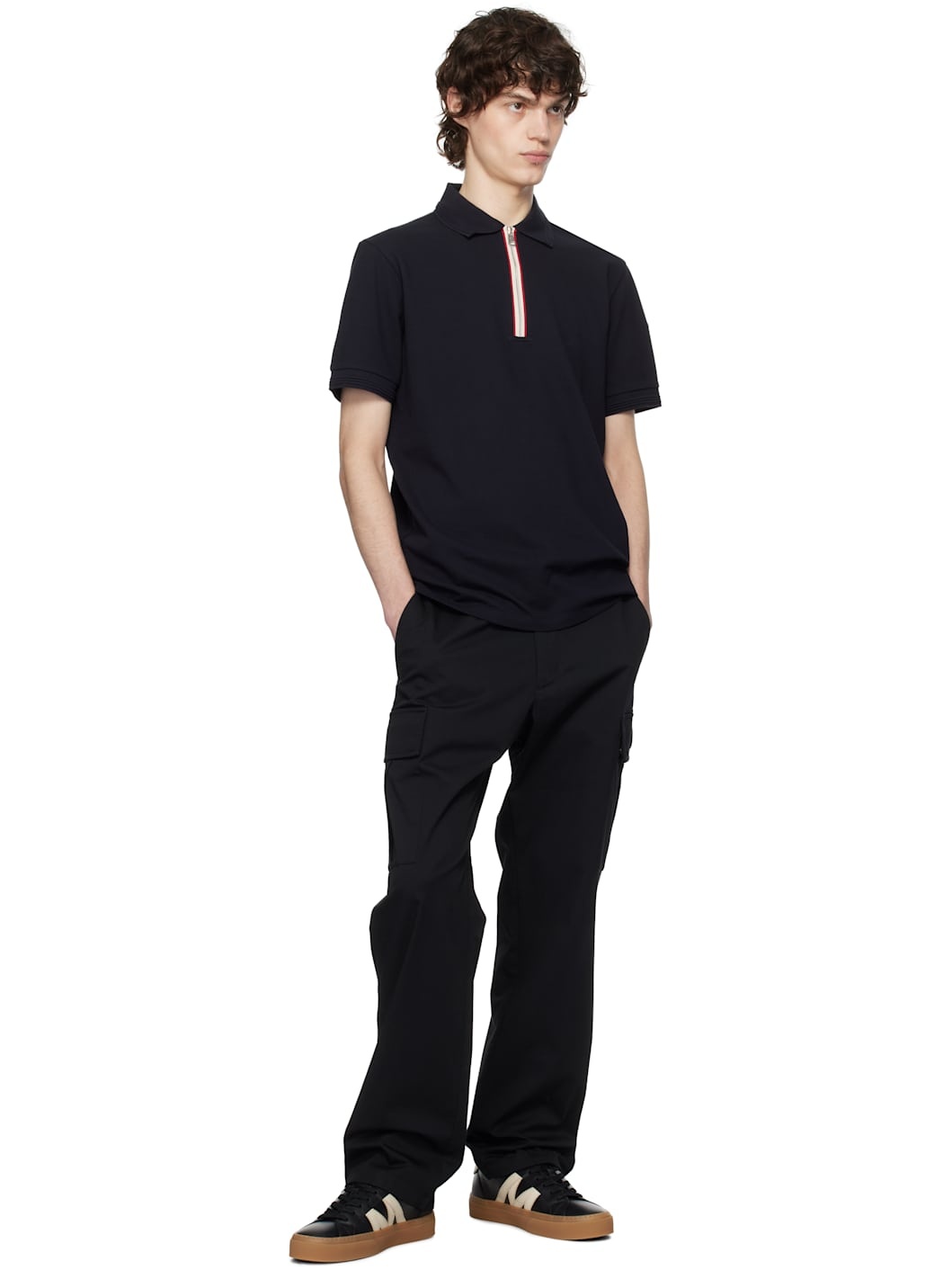 Black Monaco2 Leather & Nubuck Sneakers - 5