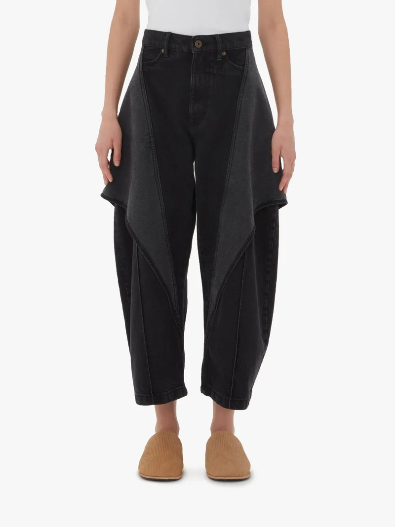 JW Anderson CROPPED SCULPTURAL DENIM JEANS outlook