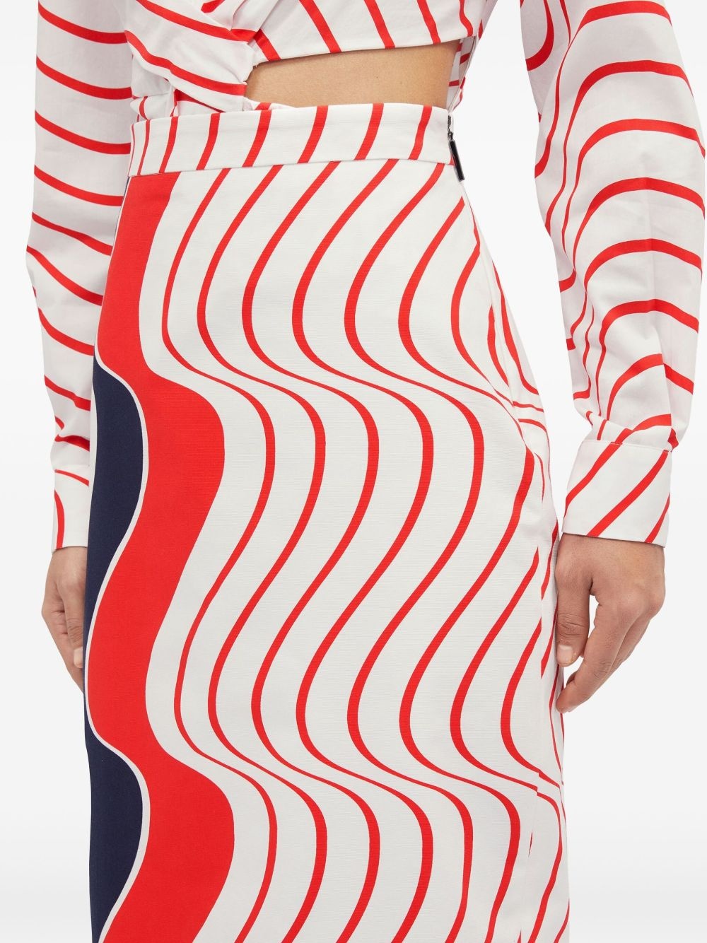 printed pencil skirt - 5