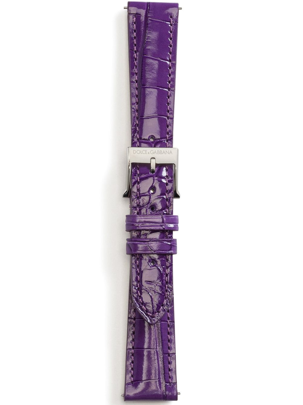 logo-embossed watch strap - 1