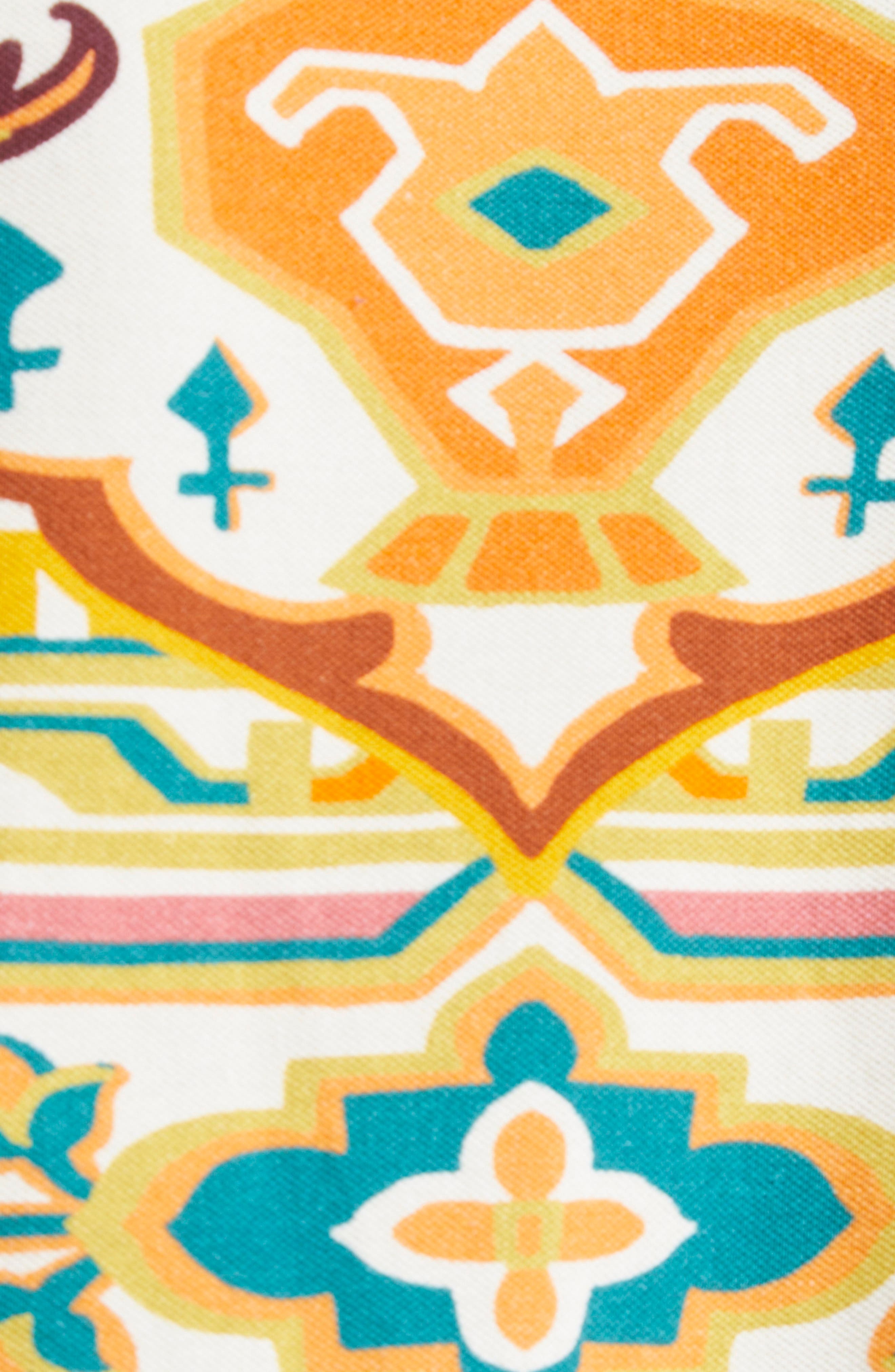 Etro Geo Floral Piqué Polo Minidress in Printed Yellow Base at Nordstrom - 6