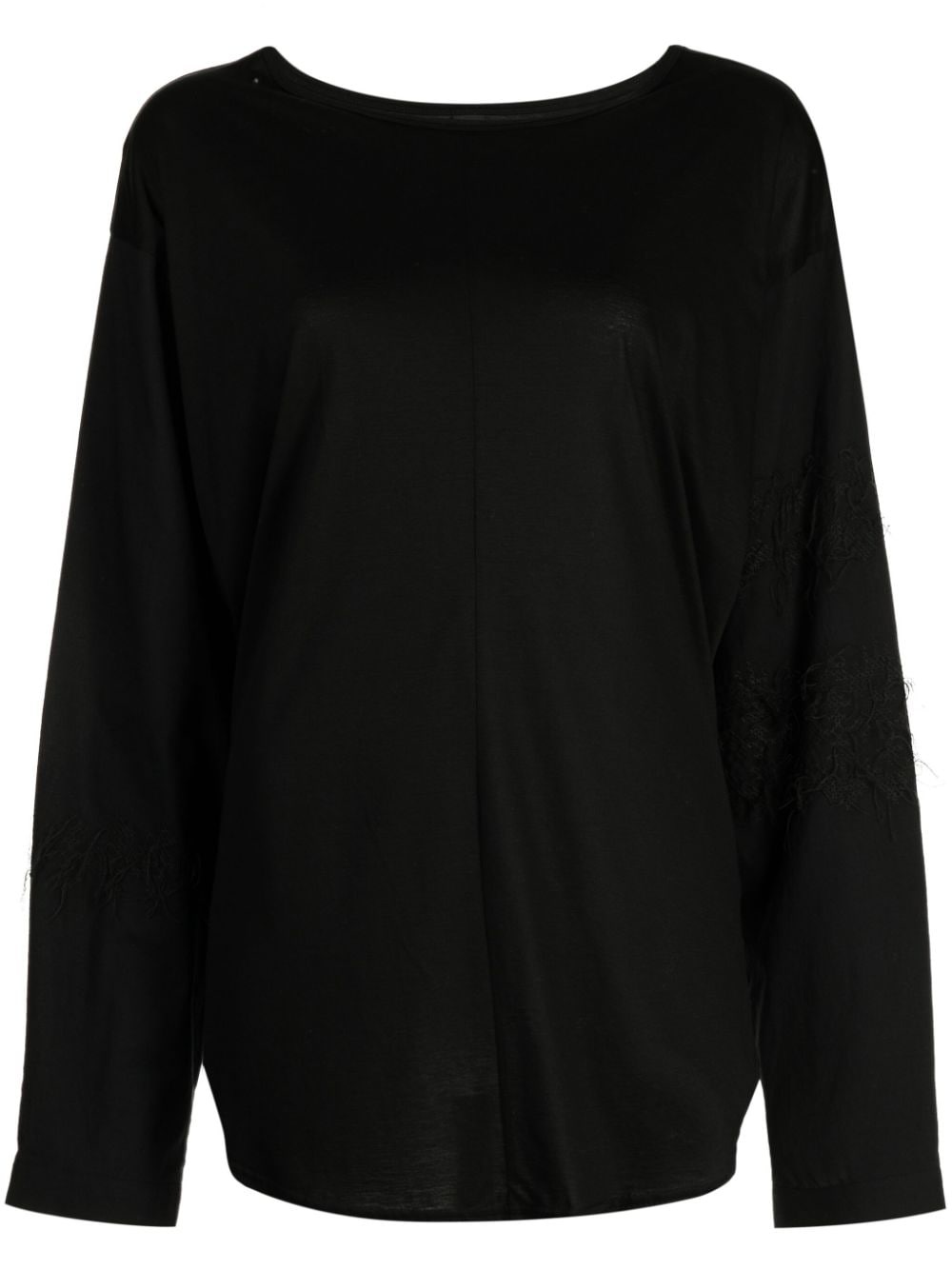 round-neck lyocell-blend sweatshirt - 1
