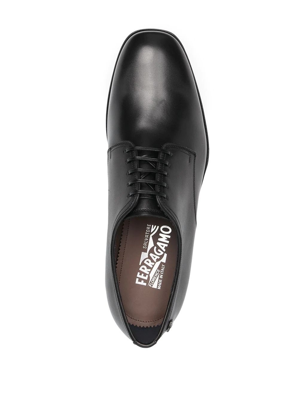 lace-up leather derby shoes - 4