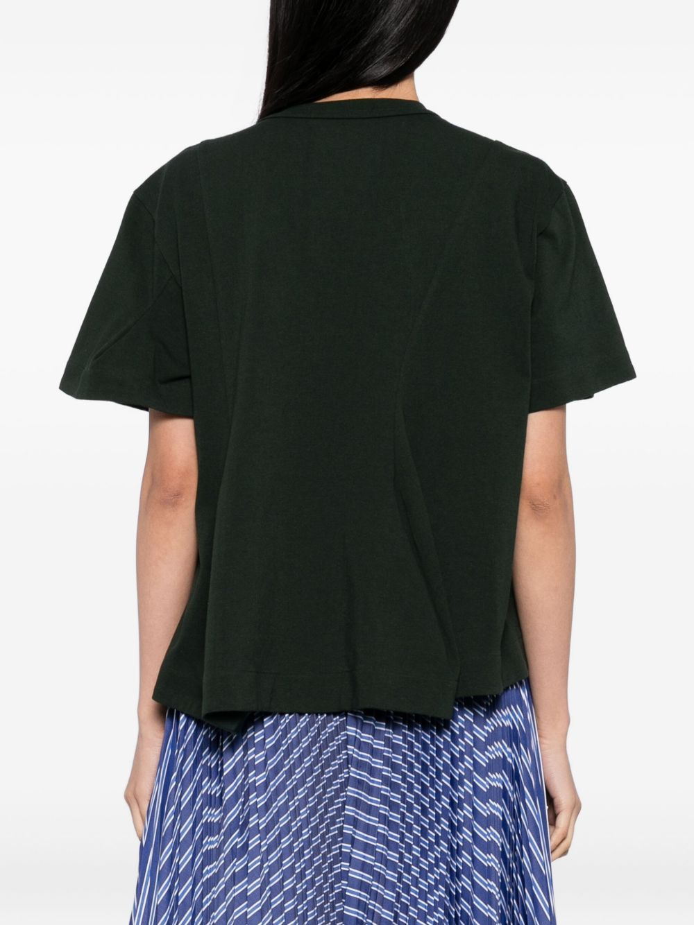 layered cotton T-shirt - 4