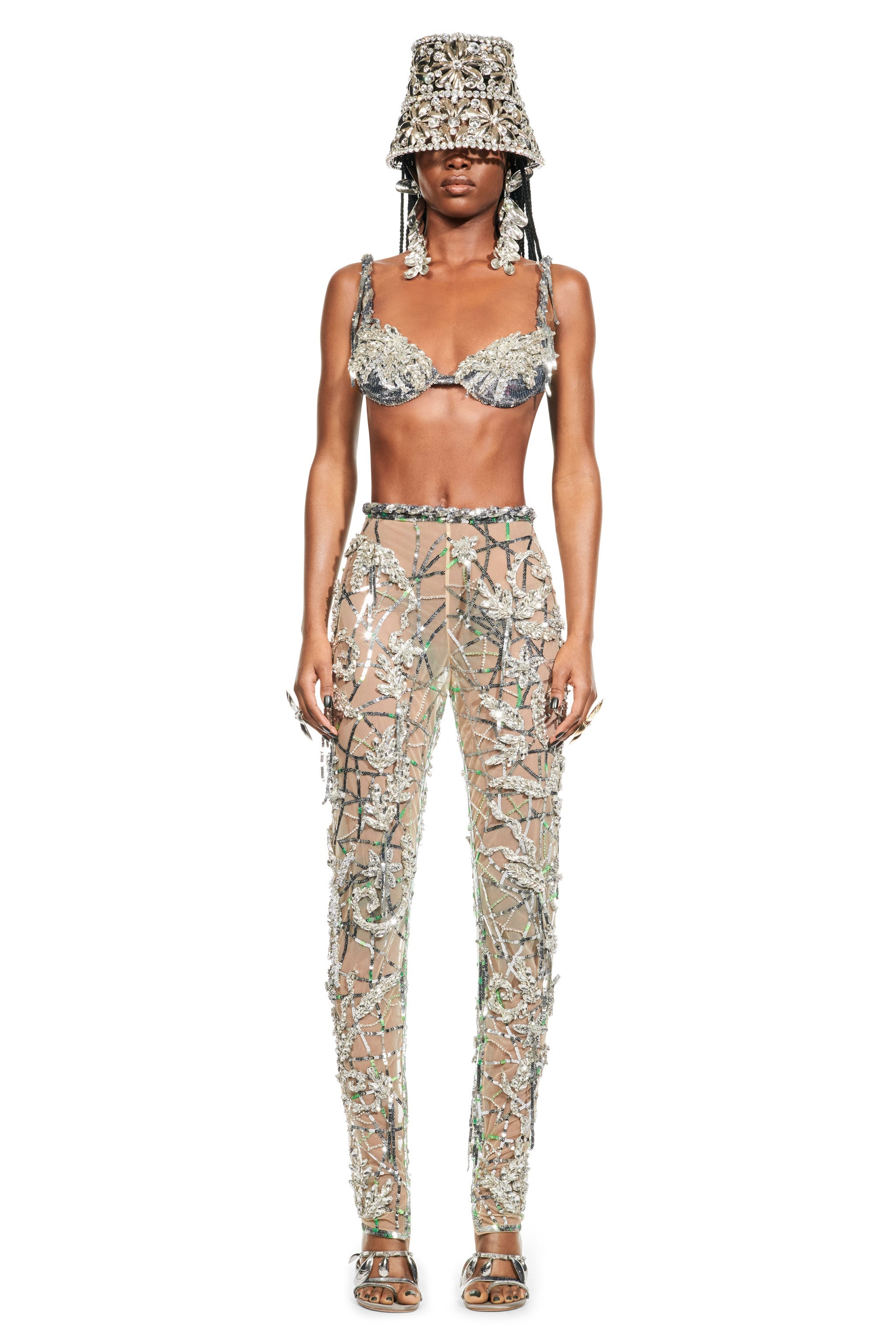 PAILLETTE SEAWEED BRA - 4
