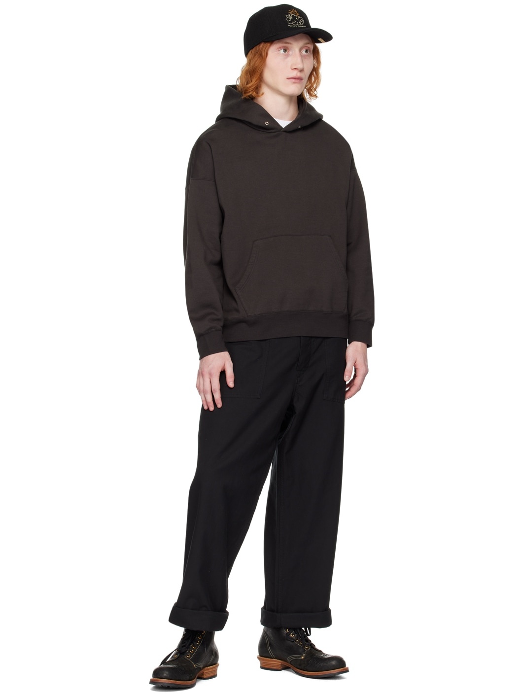 visvim JUMBO HOODIE P.O. (UNEVEN DYE) BLACK | REVERSIBLE