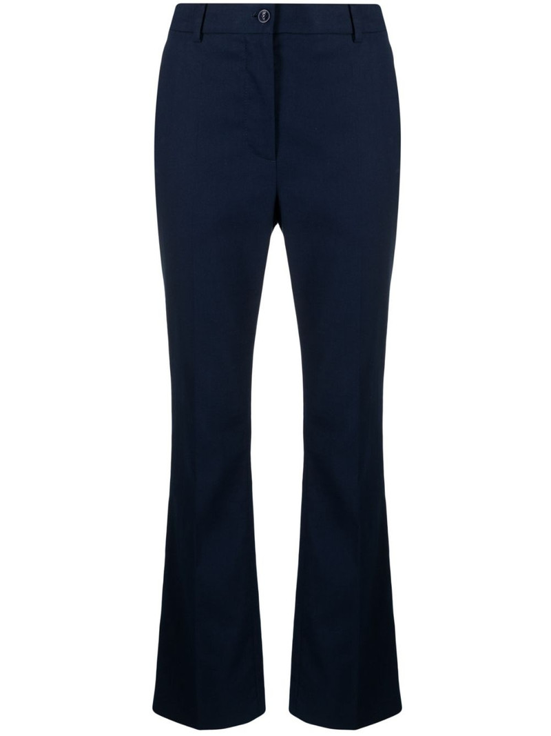 high-rise flared trousers 1