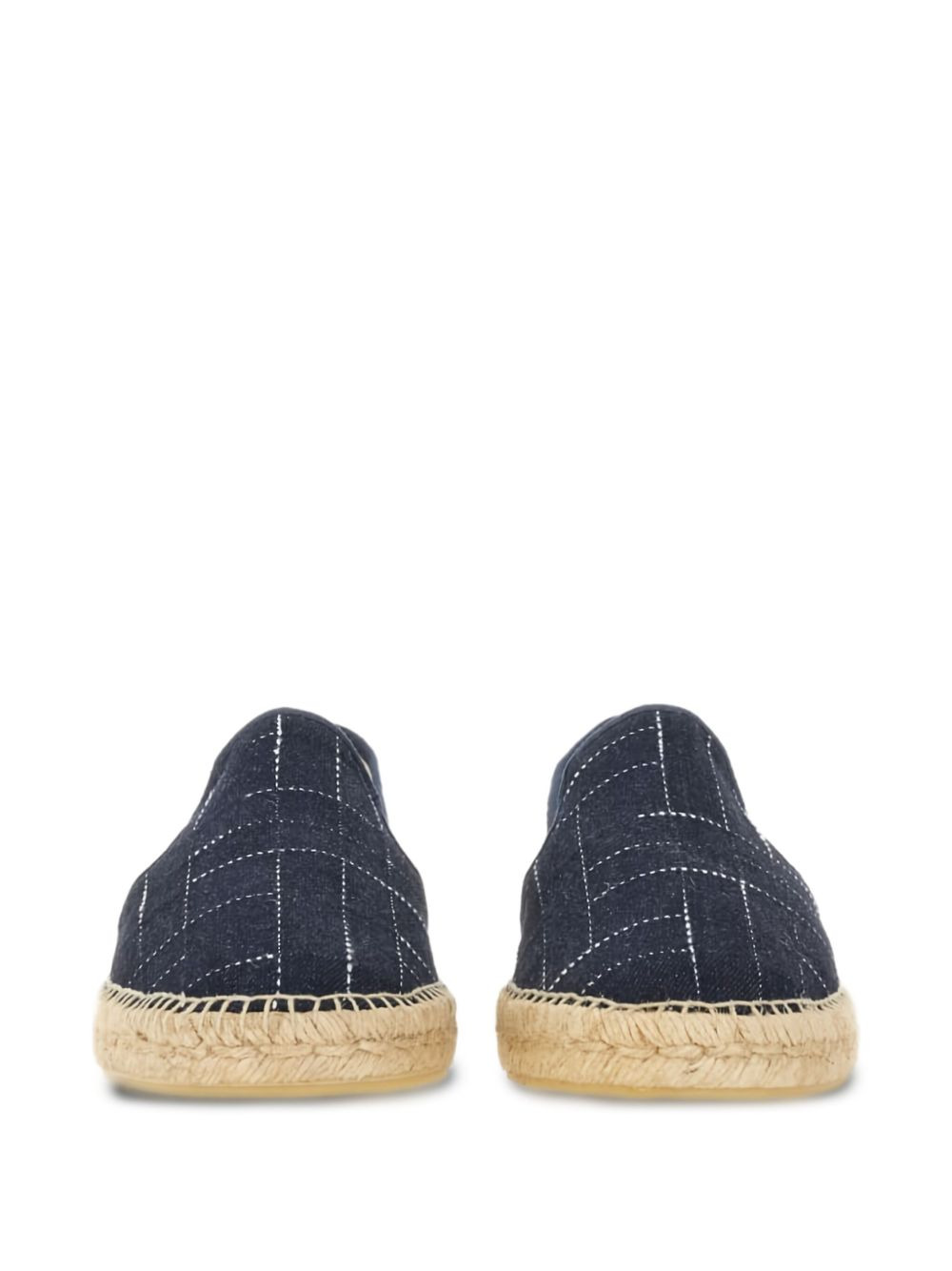 grid-pattern espadrilles - 4