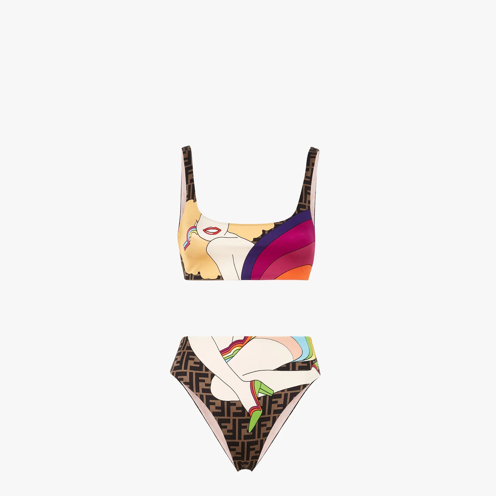 Multicolor Lycra® bikini - 1
