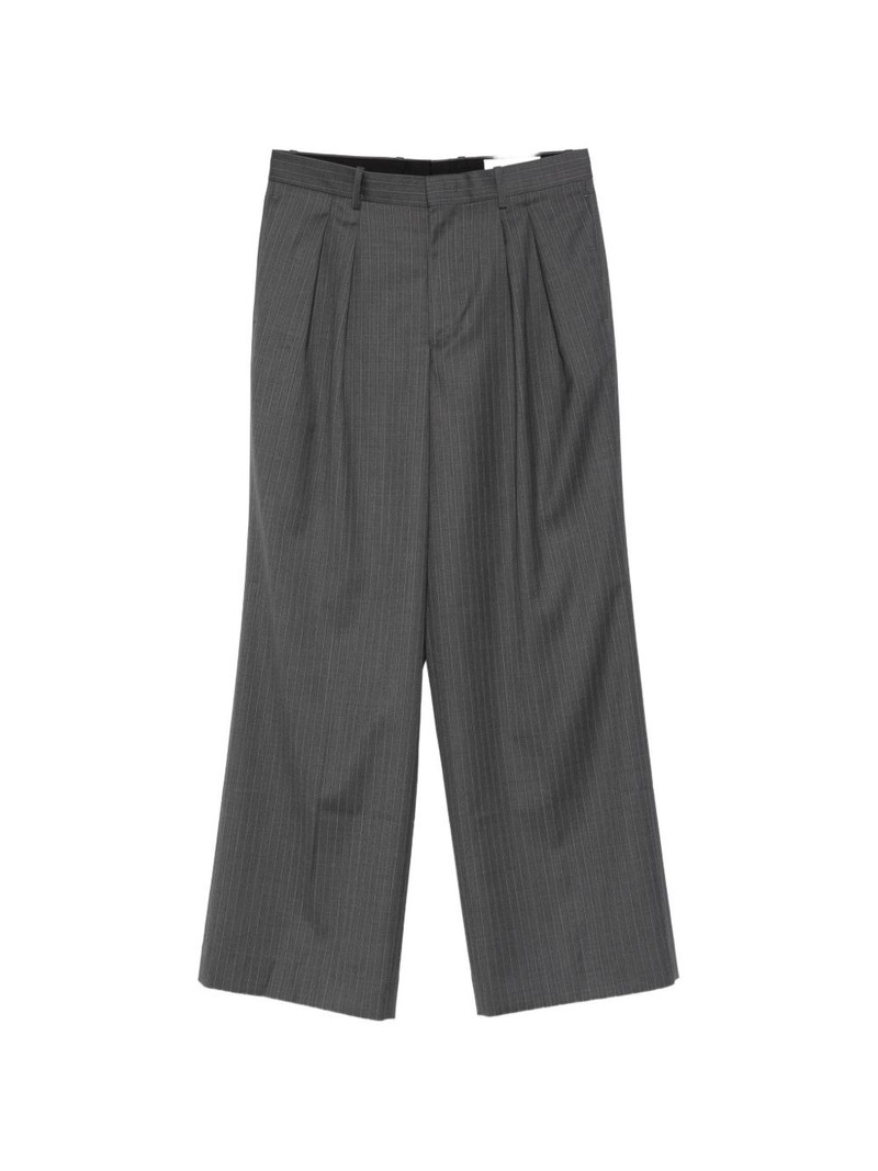 striped pleated tailored trousers 1