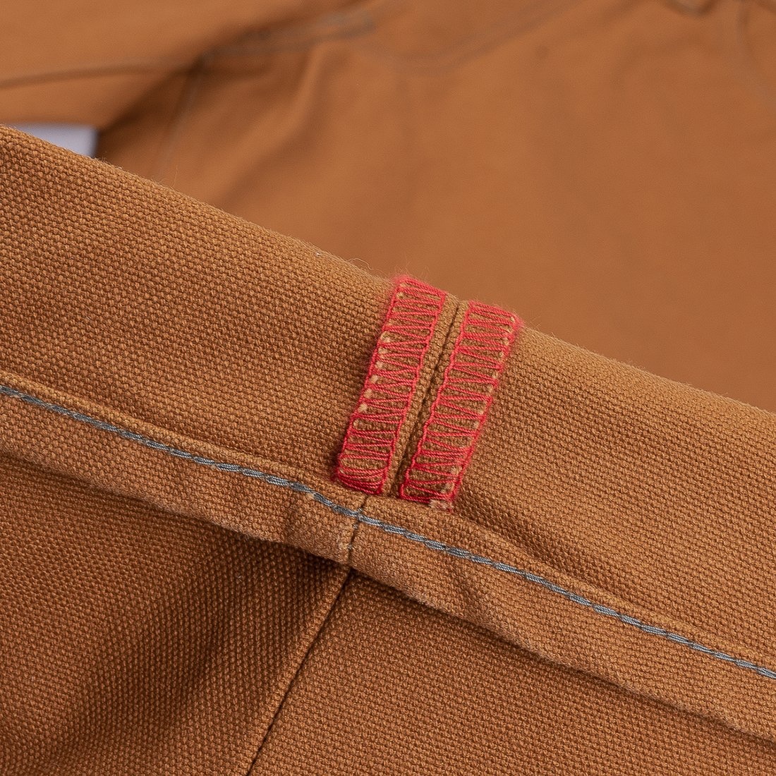 IH-888D 17oz Duck Medium/High Rise Tapered Cut Jeans - Brown - 10