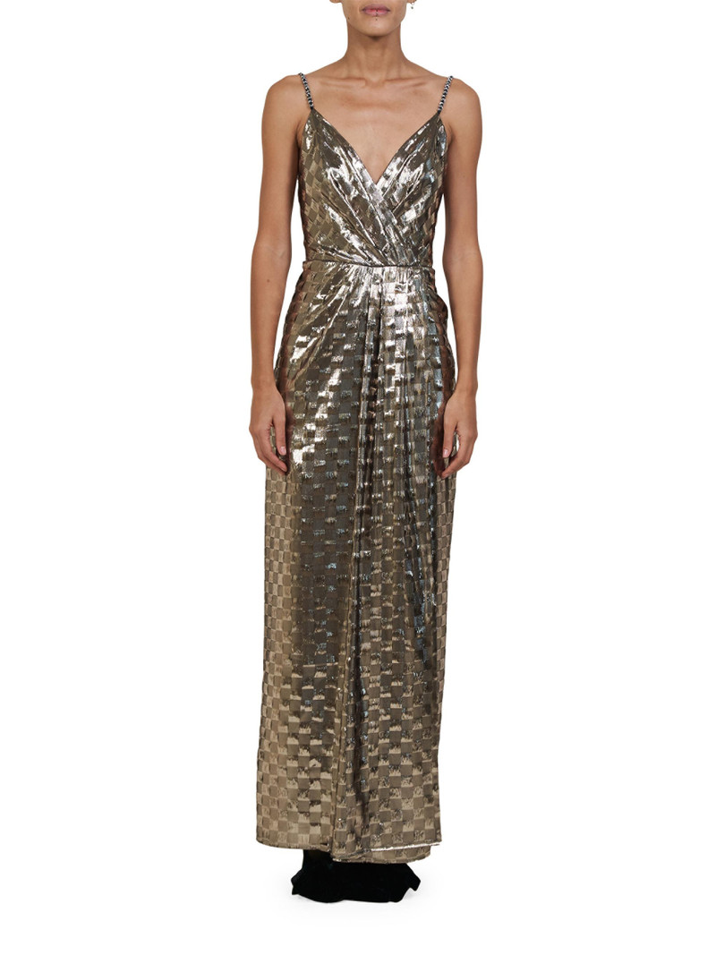 Women's Henna Night Maxi Dress - Black Ecru 4