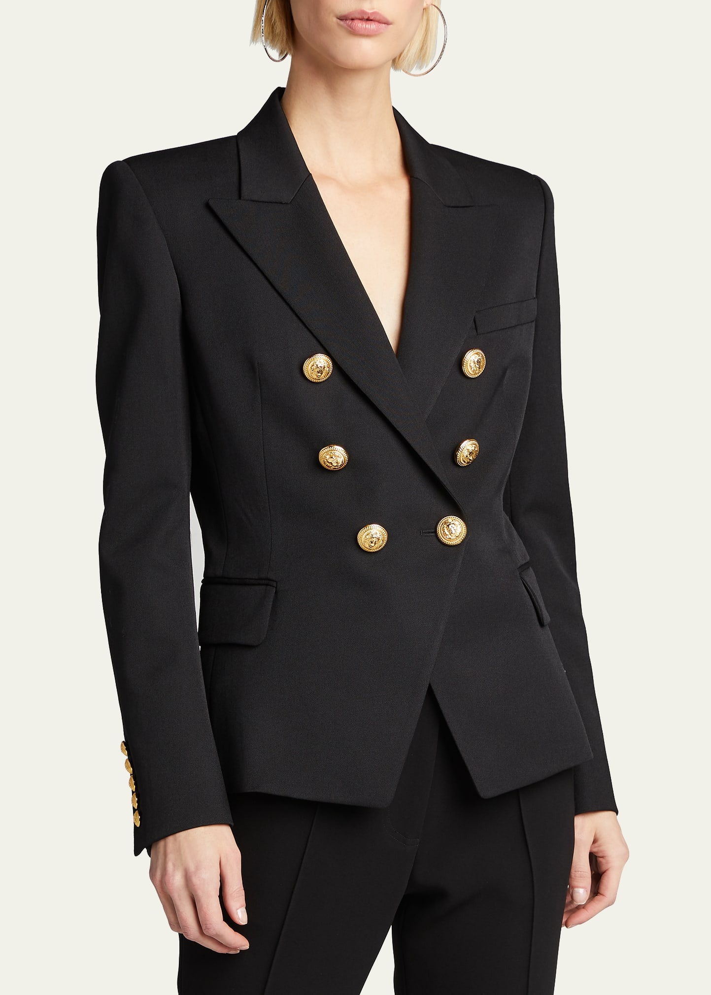 Classic Double-Breasted Blazer - 4