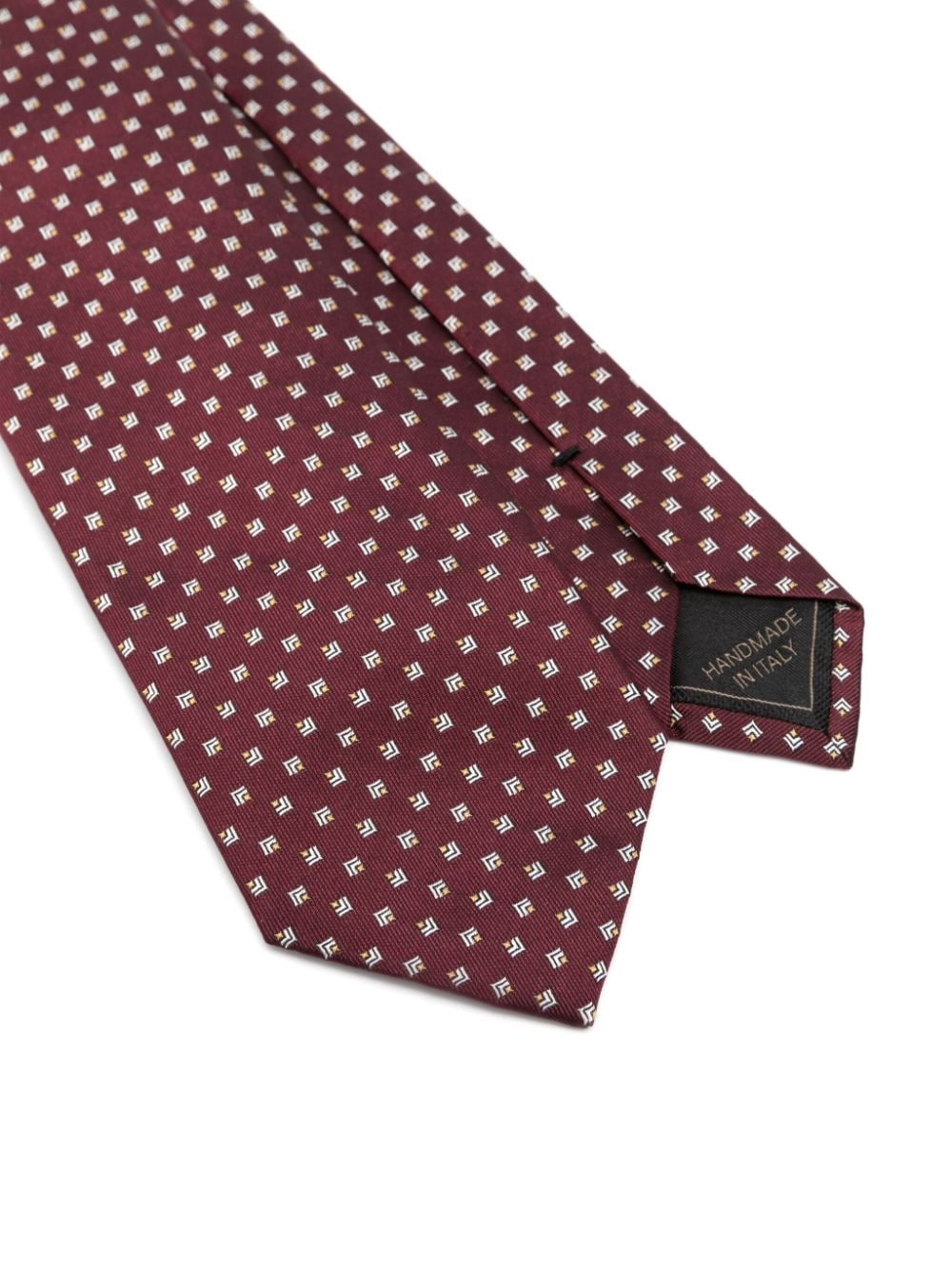 geometric-jacquard tie - 2