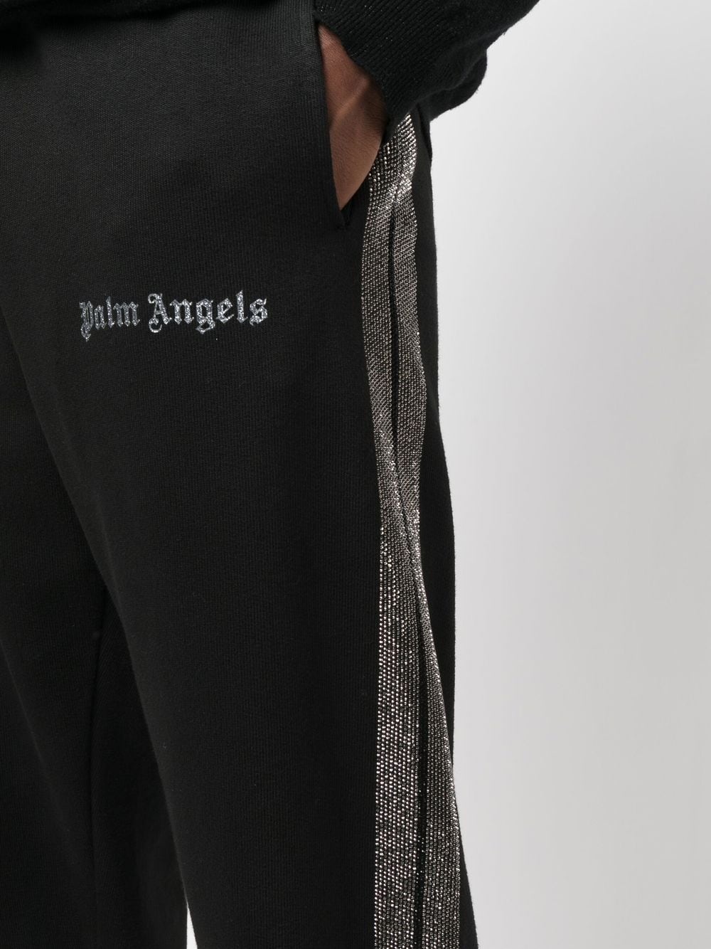 logo-print cotton track pants - 5