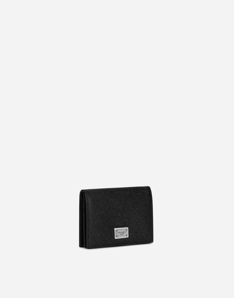 Dolce & Gabbana Calfskin card holder with branded plate outlook