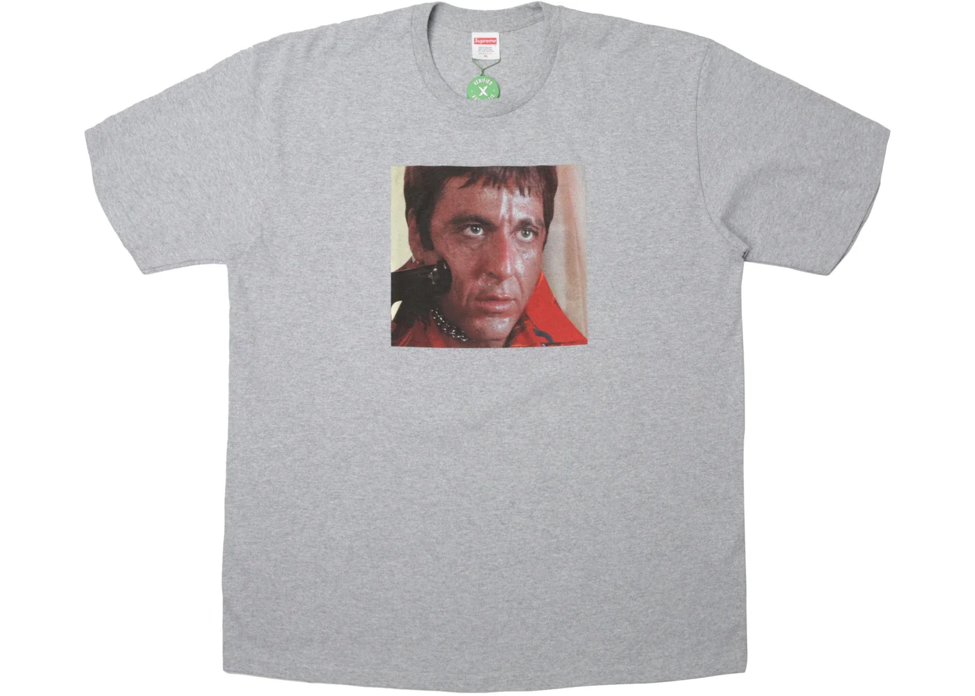 Supreme Scarface Shower Tee Heather Grey - 1