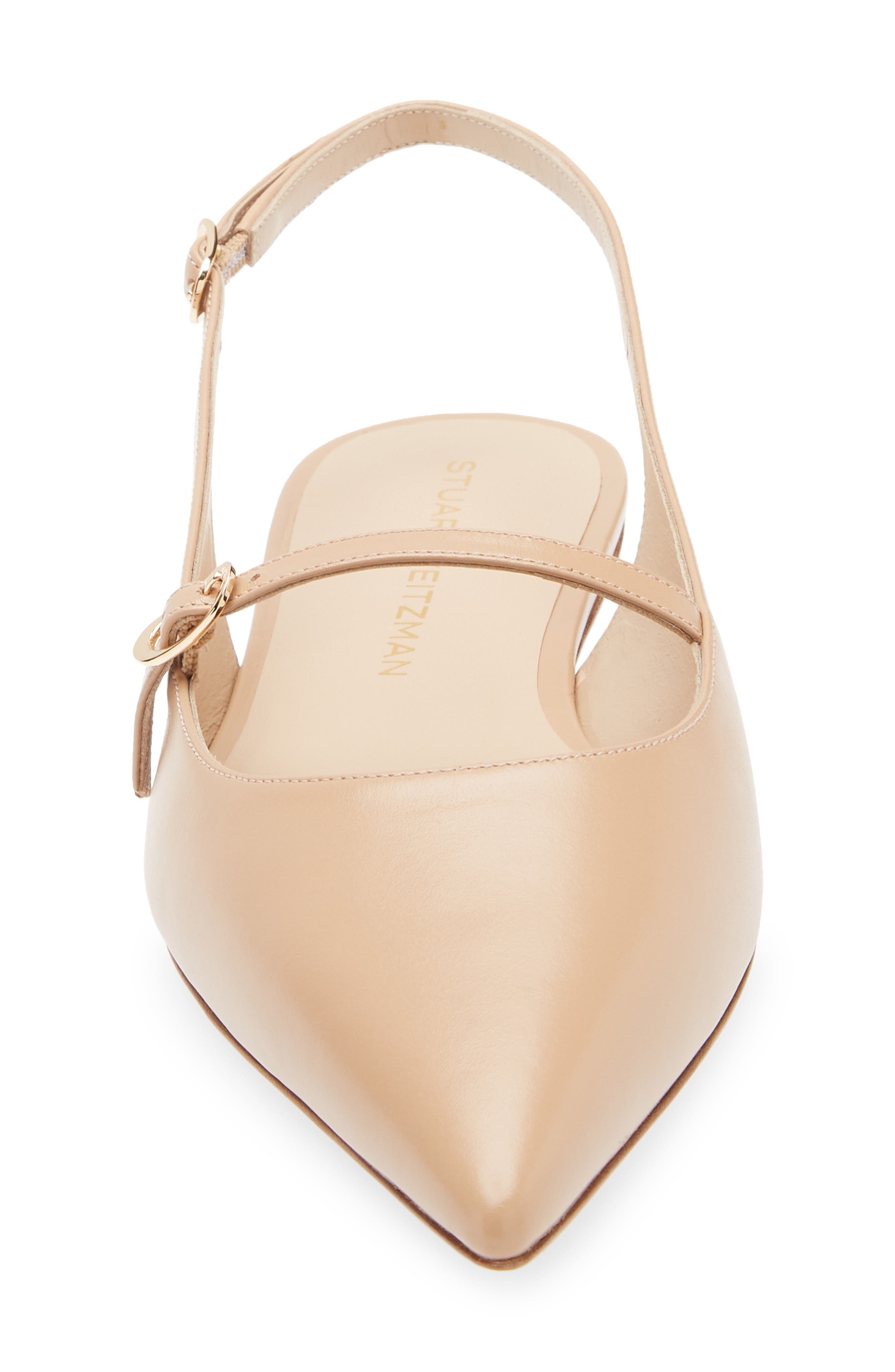 Stuart Weitzman Emilia Mary Jane Slingback Flat in Adobe Smooth Calf at Nordstrom - 4