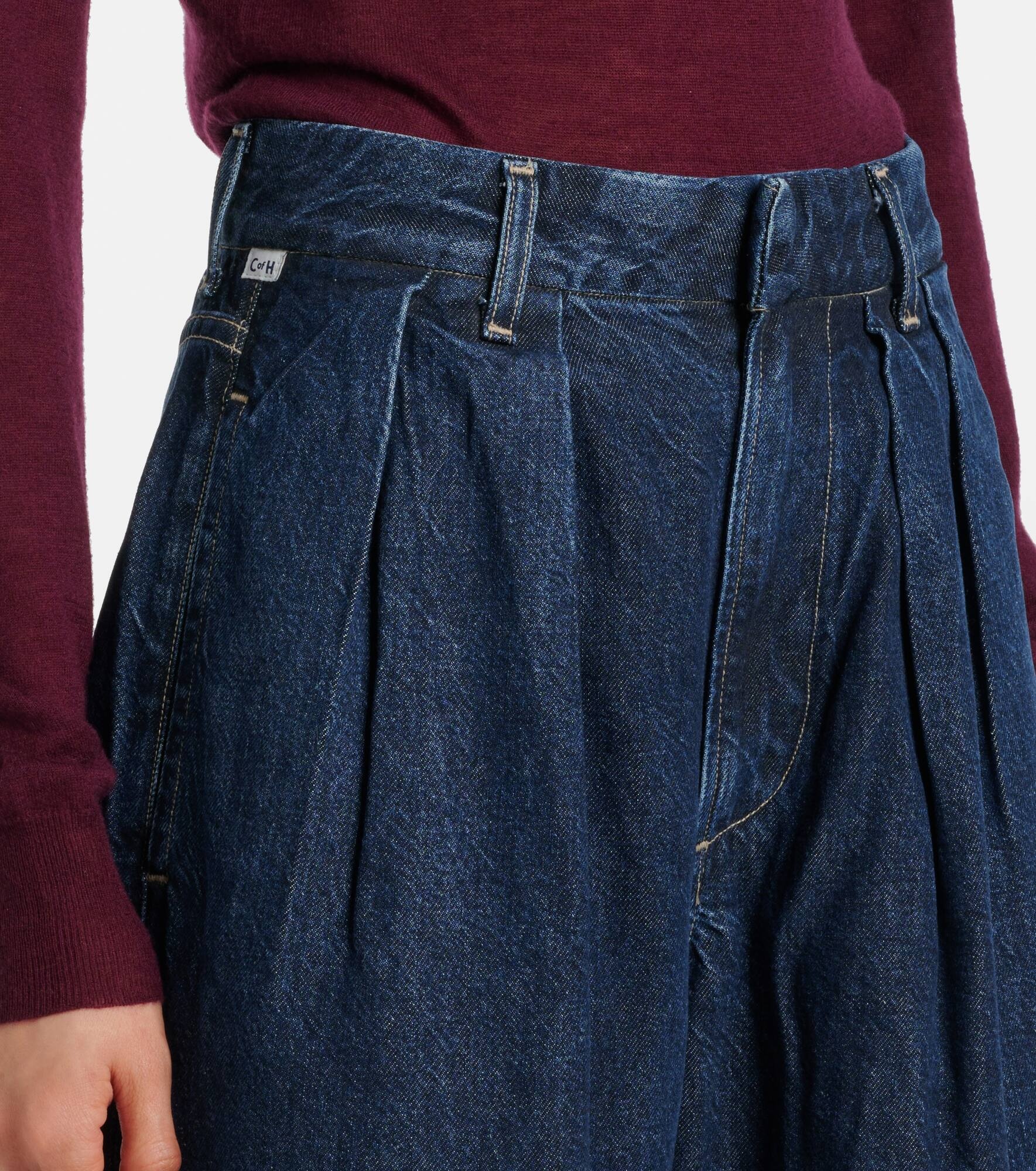 Petra high-rise wide-leg jeans - 4