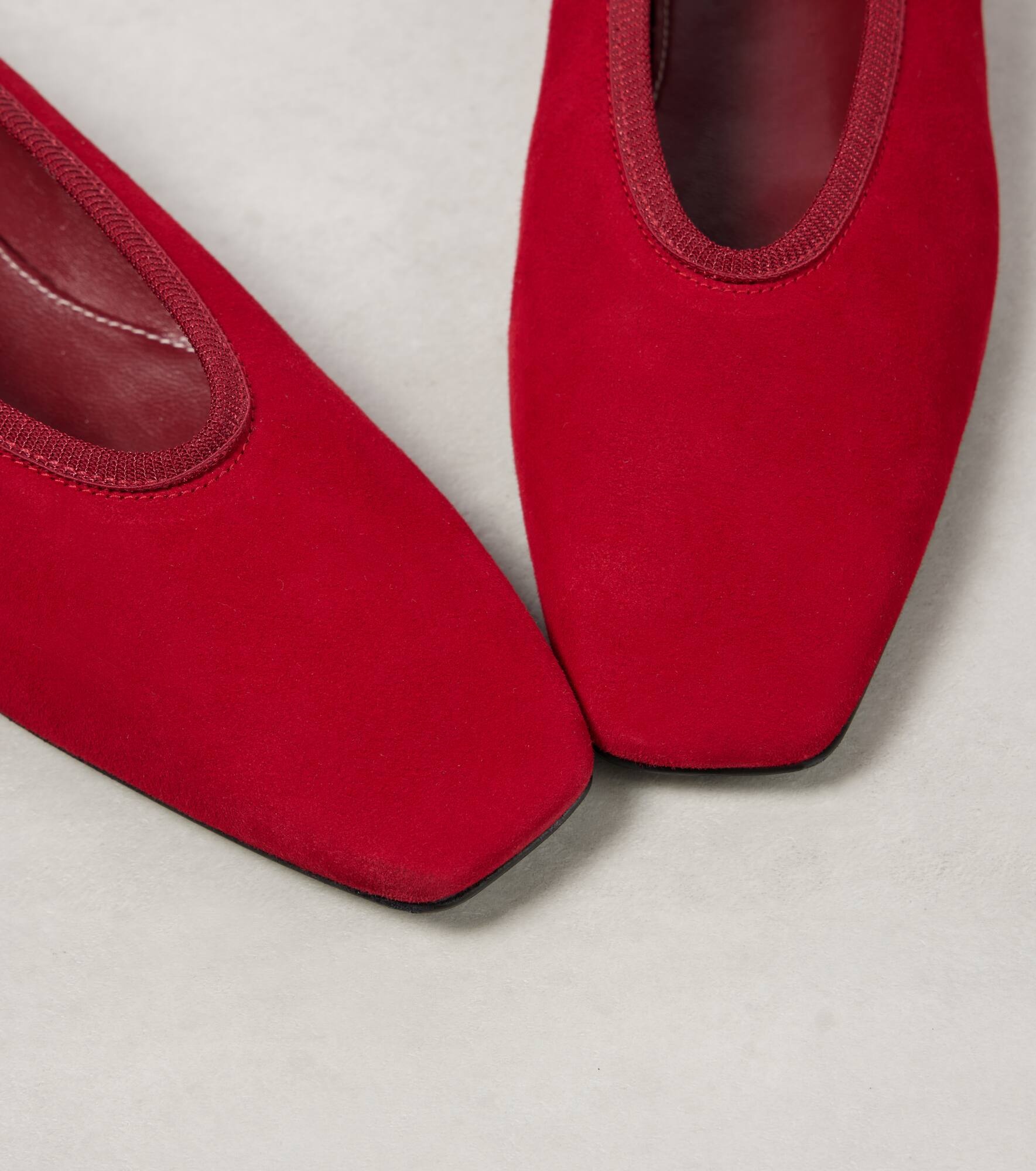 Suede ballet flats - 5
