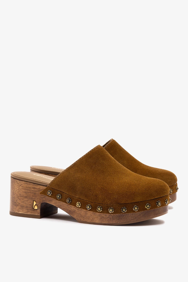 Miso Low Clog In Russet Suede 3